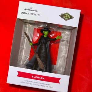 Hallmark Elphaba Ornament - Green and Black